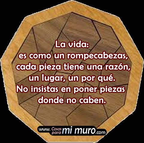 la vida es como un rompecabezas