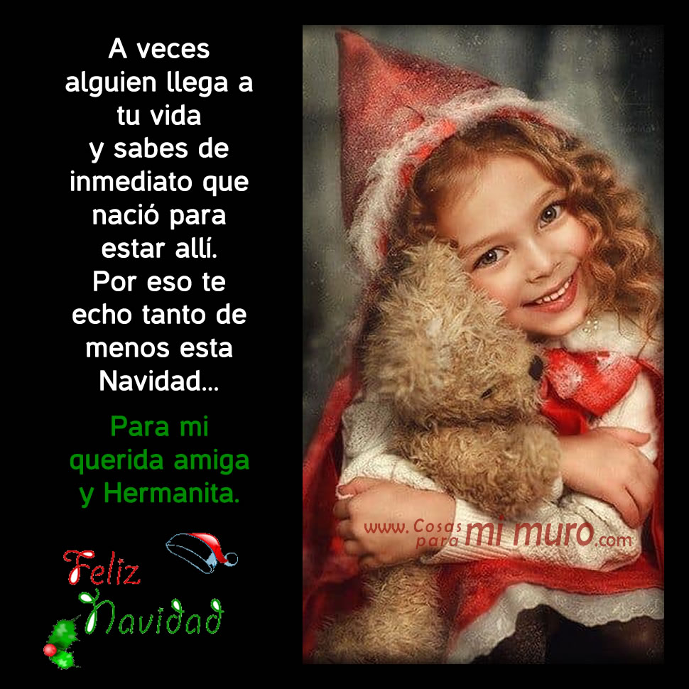 Frases romanticas de amor para NAVIDAD para mi amiga