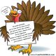 Pavo al que le da pavor el Thanksgiving (Día acción de gracias)