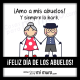 Amo a mis abuelos, ¡feliz día de los abuelos!