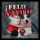 Perro con Santa, ¡Feliz Navidad!