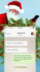 Papá Noel utilizando el WhatsApp para felicitar la Navidad