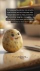 Esta pequeña patata nos enseña que incluso en los rincones más inesperados de la vida, podemos encontrar alegría y conexión.