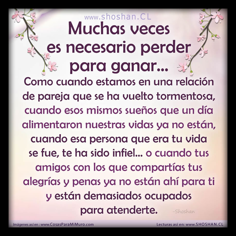 Perder para ganar - Cosas para mi muro Perder para ganar - Cosas para mi muro