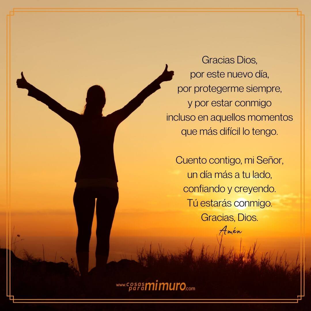 Gracias Dios por este nuevo día y tu protección continua - Cosas para mi muro Gracias Dios por este nuevo día y tu protección continua - Cosas para mi muro
