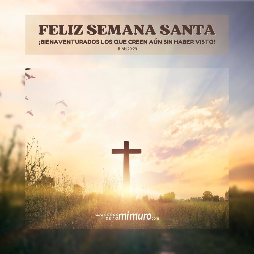 Feliz Semana Santa, bienaventurados los que creen