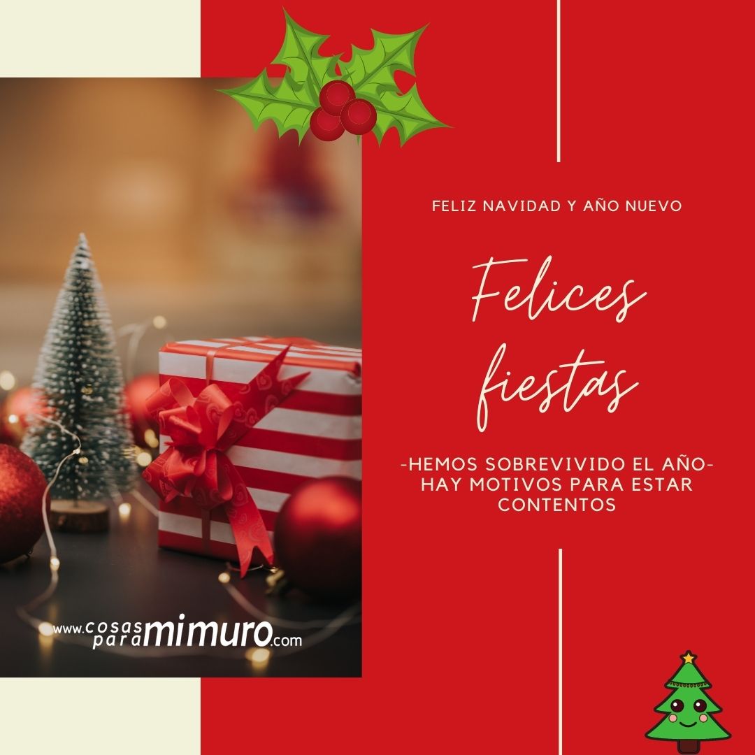 Felices fiestas, feliz Navidad y año nuevo