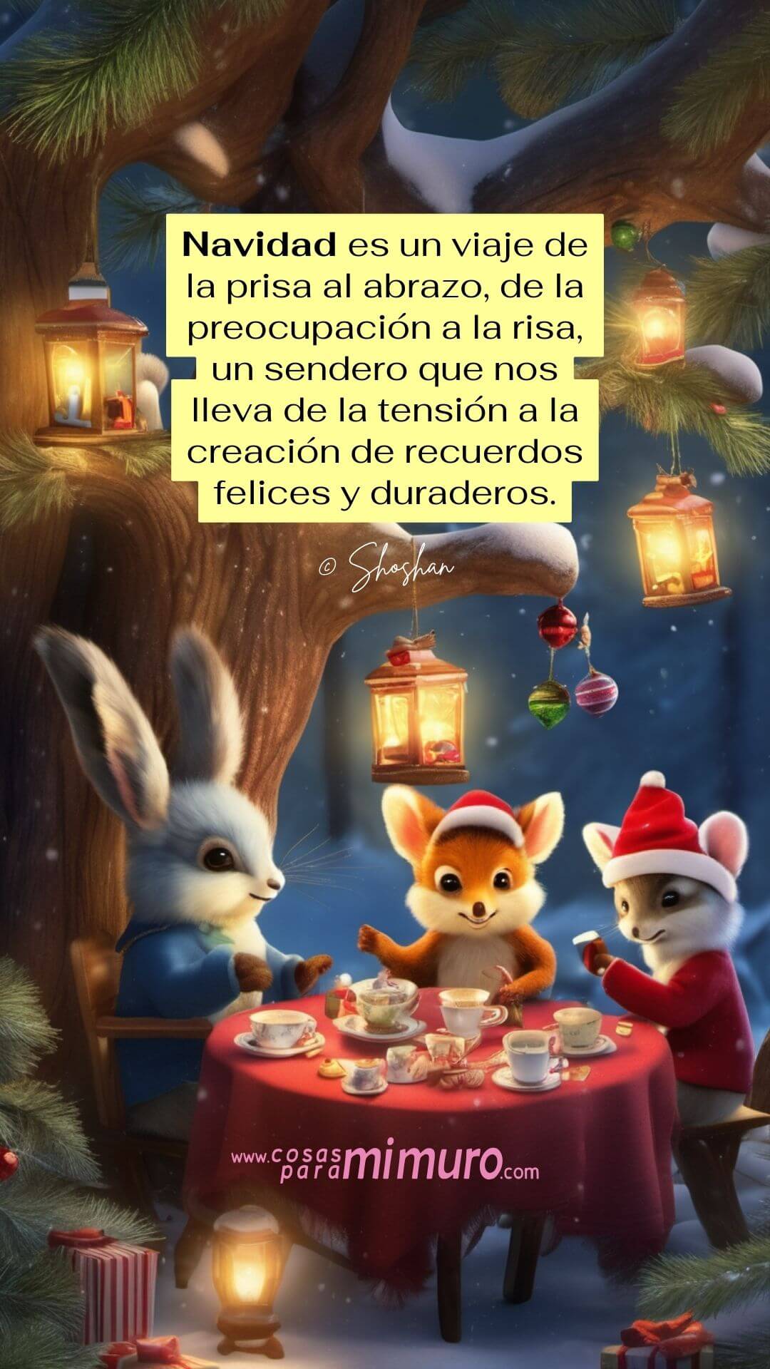 Navidad es un viaje de la prisa al abrazo, y de la preocupación a la risa.