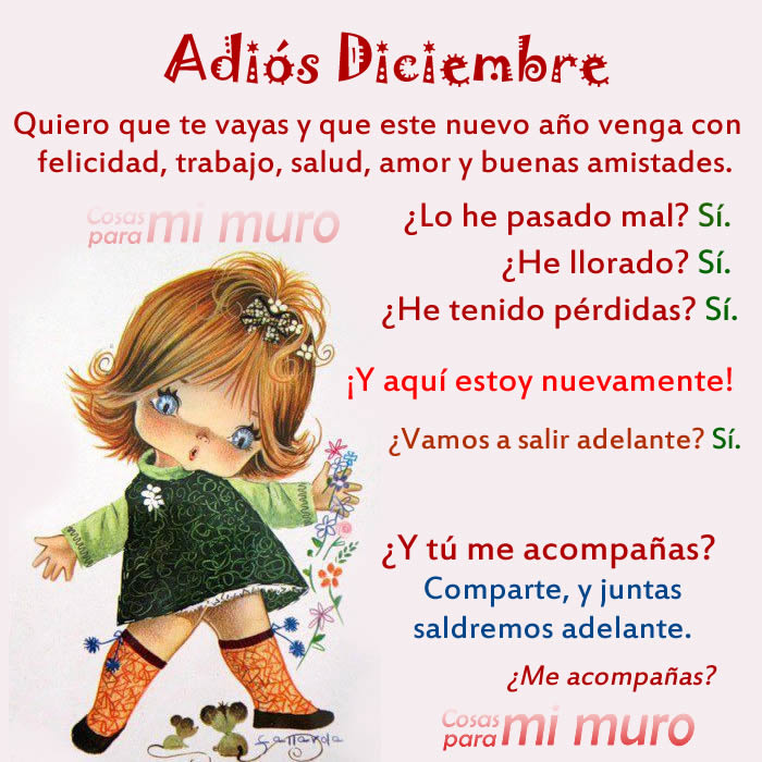 Adiós Diciembre - Cosas para mi muro