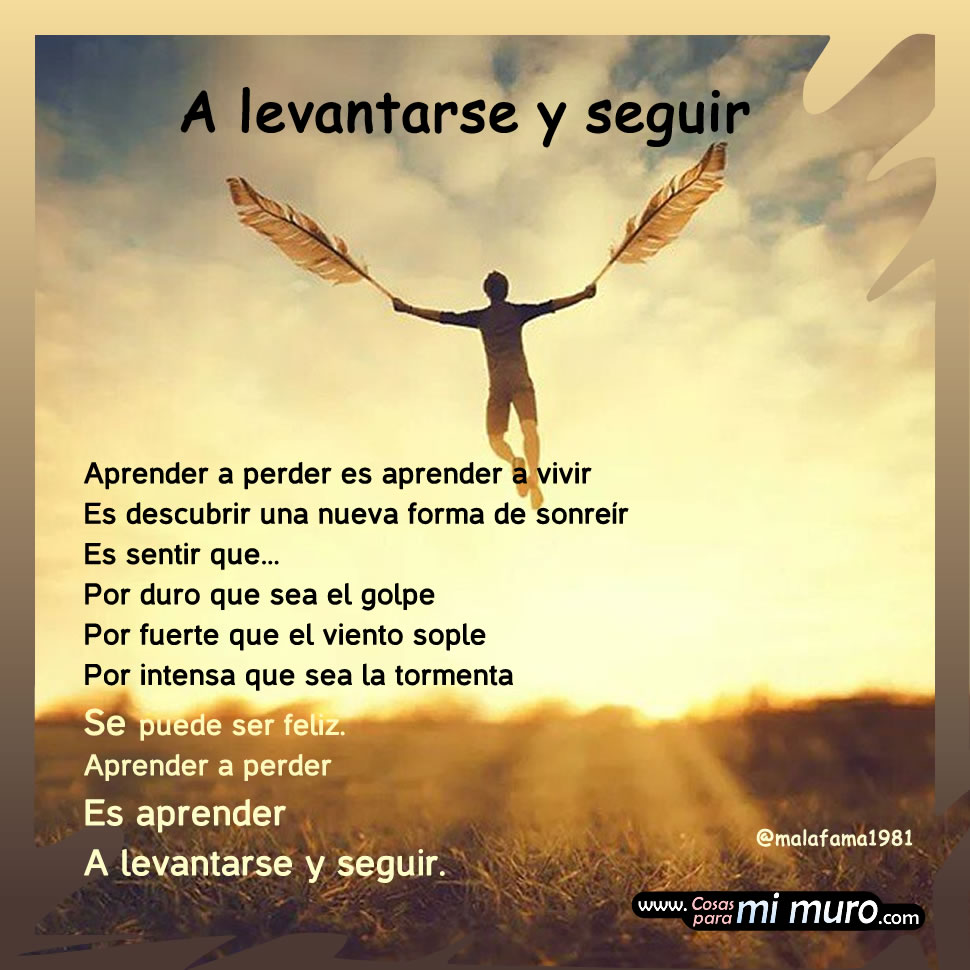 A levantarse y seguir