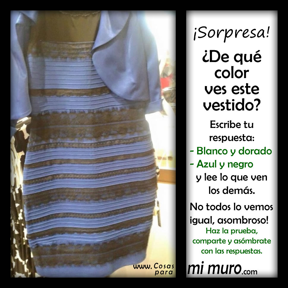 El vestido de los colores diferentes - Cosas para mi muro El vestido de los colores diferentes - Cosas para mi muro