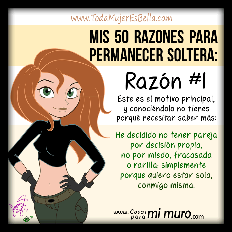50 razones para estar sola - Cosas para mi muro 50 razones para estar sola - Cosas para mi muro